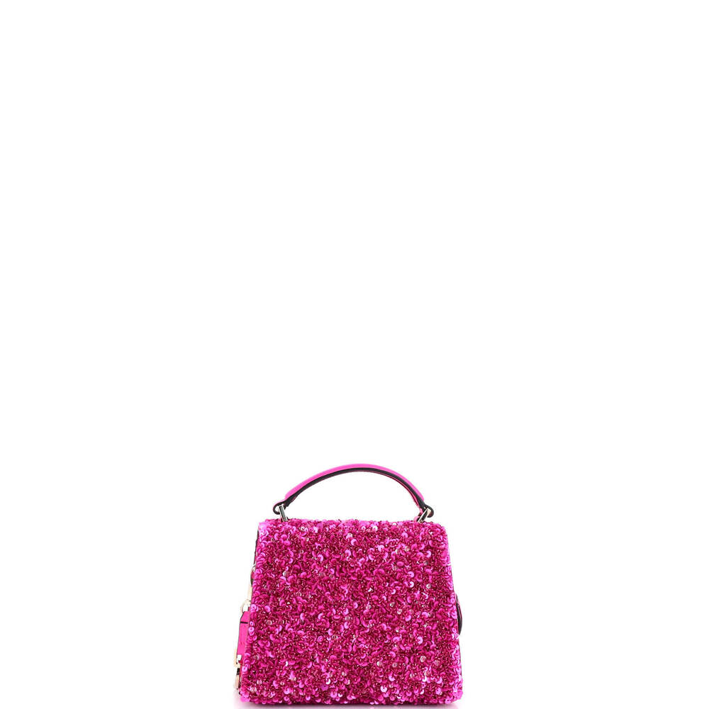Valentino Garavani Mini VSling Top Handle Bag Sequins - Picture 3 of 5